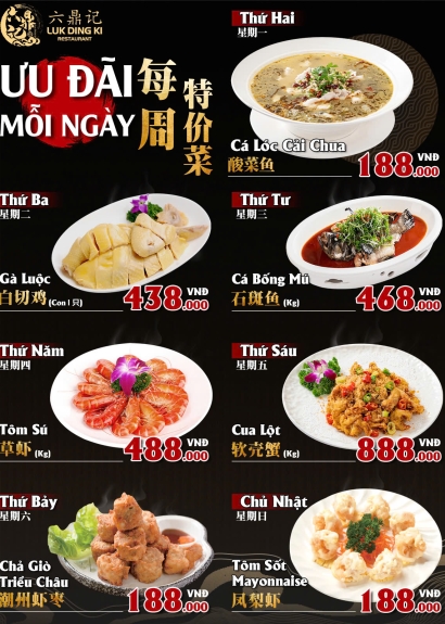 CẬP NHẬT MENU "7 NGÀY 7 MÓN" MỚI TẠI 2 CHI NHÁNH BÌNH TÂN VÀ QUẬN 11