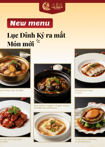 LỤC ĐỈNH KÝ BÌNH DƯƠNG VỚI MENU MỚI VỊ TRUYỀN THỐNG CẢM HỨNG TIÊN PHONG