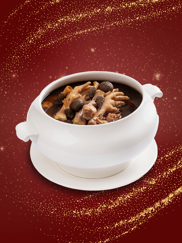 CANH TỎI ĐEN NẤM BỤNG DÊ HẦM XƯƠNG 